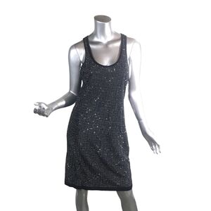 Jennifer Lopez Black Sparkle Mini Dress